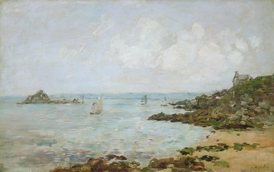 The Bay of Douarnenez and Ile Tristan by Eugene Louis Boudin